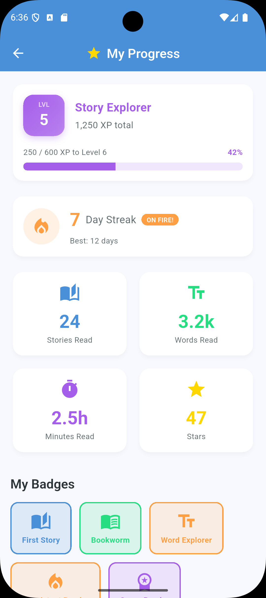 Track reading progress